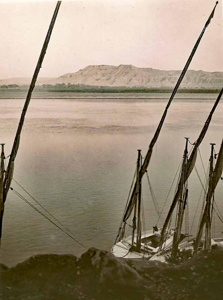 Le Nil à Louxor (cliché réalisé par Etienne DRIOTON).