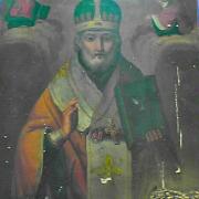 Saint Nicolas Icône russe, milieu XIXe siècle