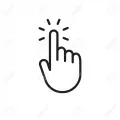 96491940 icono de clic de mano puntero del cursor ilustracion vectorial