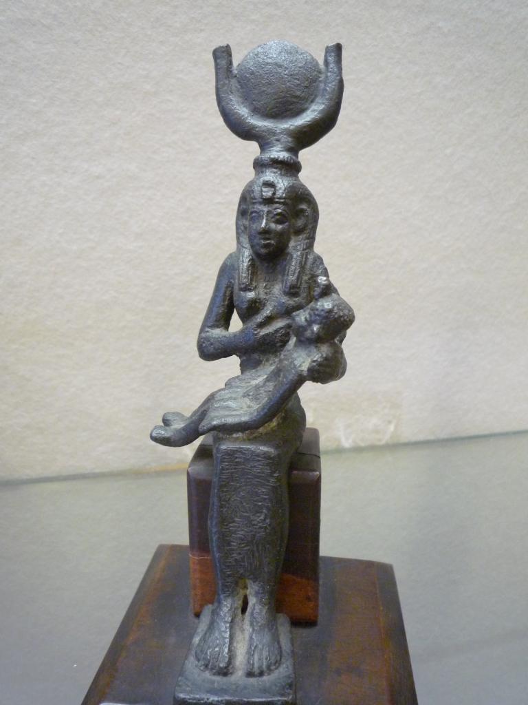 Déesse, Isis allaitant l'enfant Horus - Bronze - Basse Epoque
