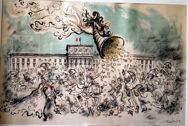 La monnaie dans l'histoire par Ronald Searle