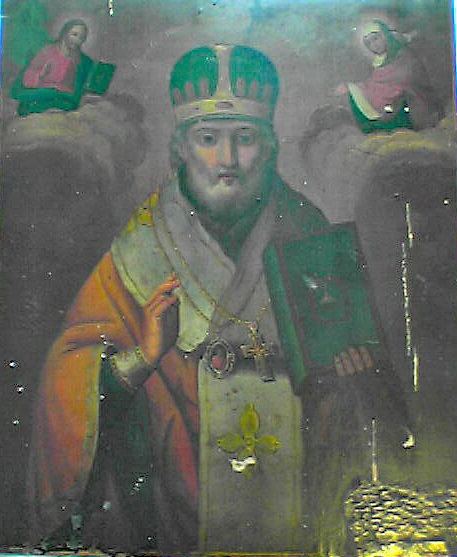 Icône Russe, Saint Nicolas, milieu XIXe siècle